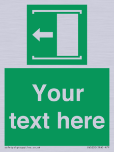 Custom Slide to Open Sign